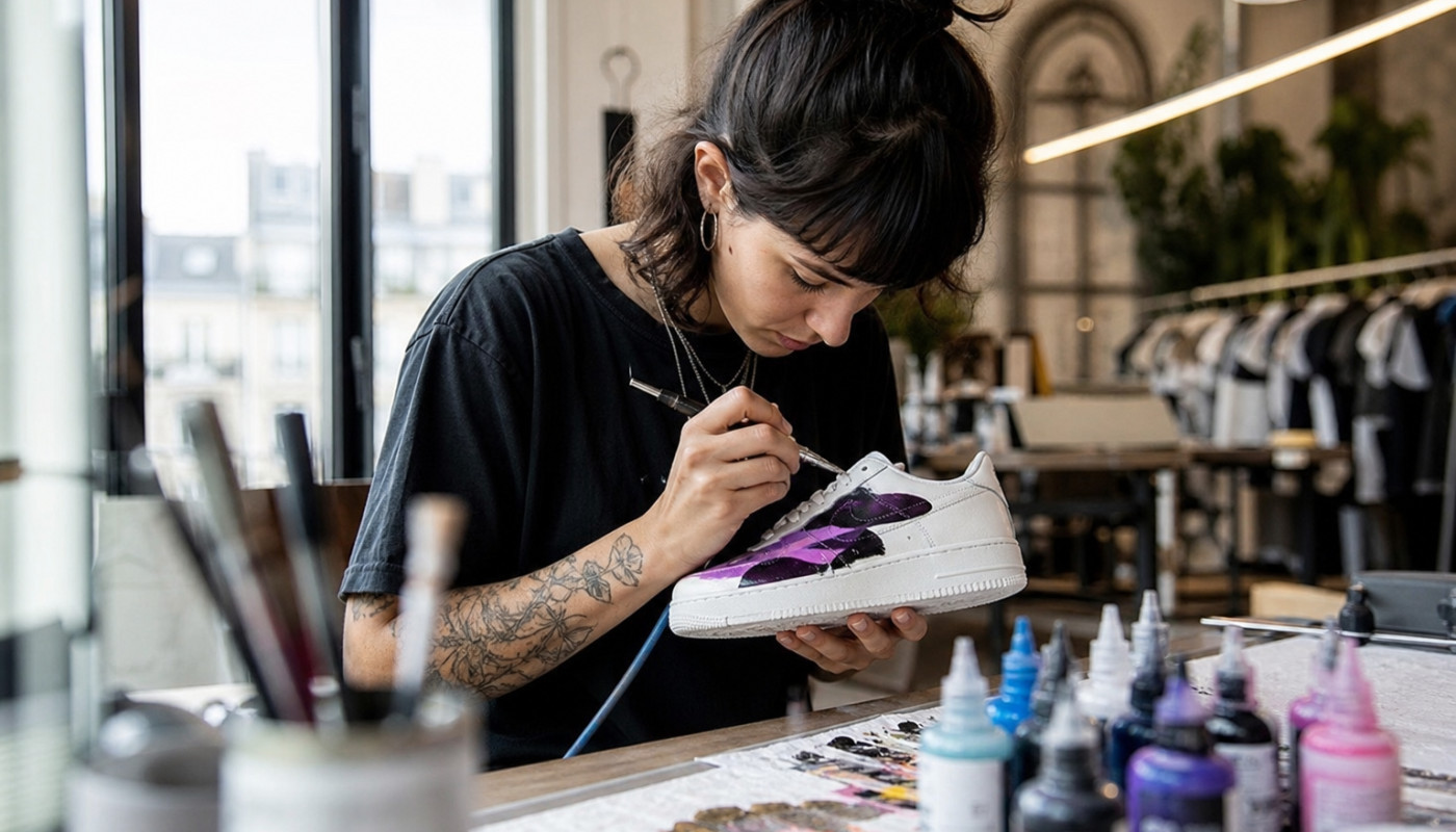 L’impression directe sur sneaker, nouvelle coqueluche des ateliers parisiens